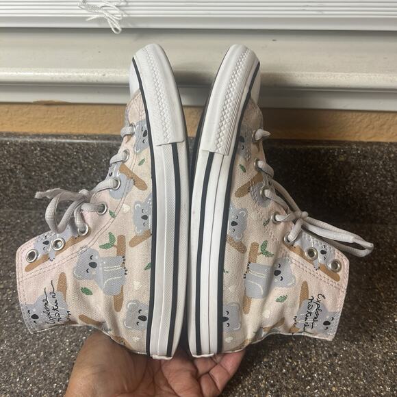 Converse All Star Little Kids 2 Multi Color High Top Lace Up Sneaker Koala Bears - Picture 5 of 12